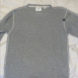 Billy Reid Heather Gray Knit Thermal